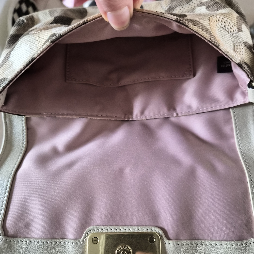 Coach Multicolor Circle Pattern Clutch - Picture 3 of 3